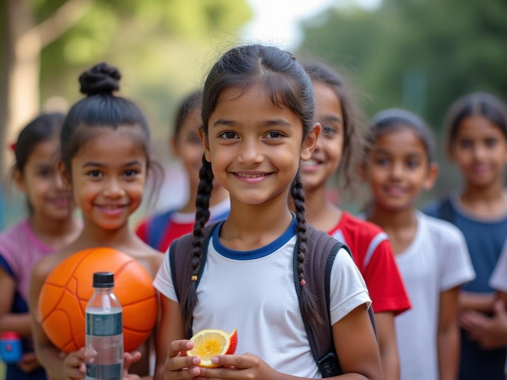 Jóvenes deportistas escolares en Medellín con nutrición óptima